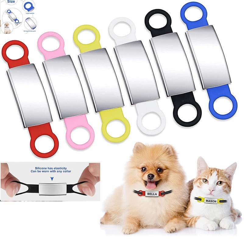 Slide-On Customizable Pet Dog ID Name Tag