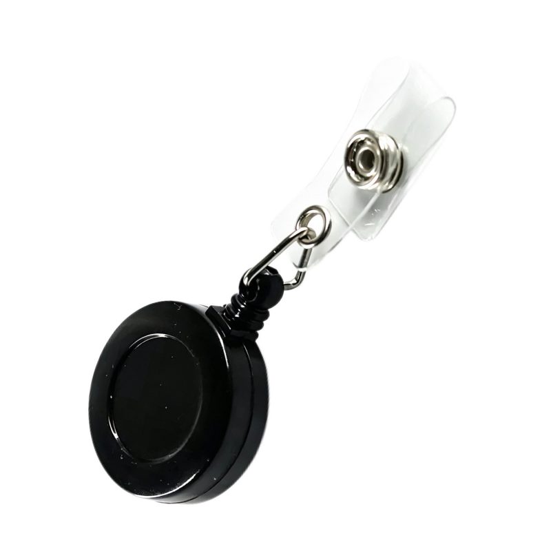Snap-Closure Portable Retractable Name Tag - 1