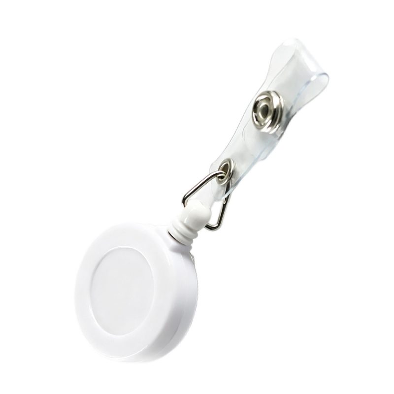 Snap-Closure Portable Retractable Name Tag - 2