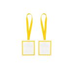 Square Blank Name Tag Pendant (Recycled Felt Keychain) - 3