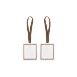 Square Blank Name Tag Pendant (Recycled Felt Keychain) - 4