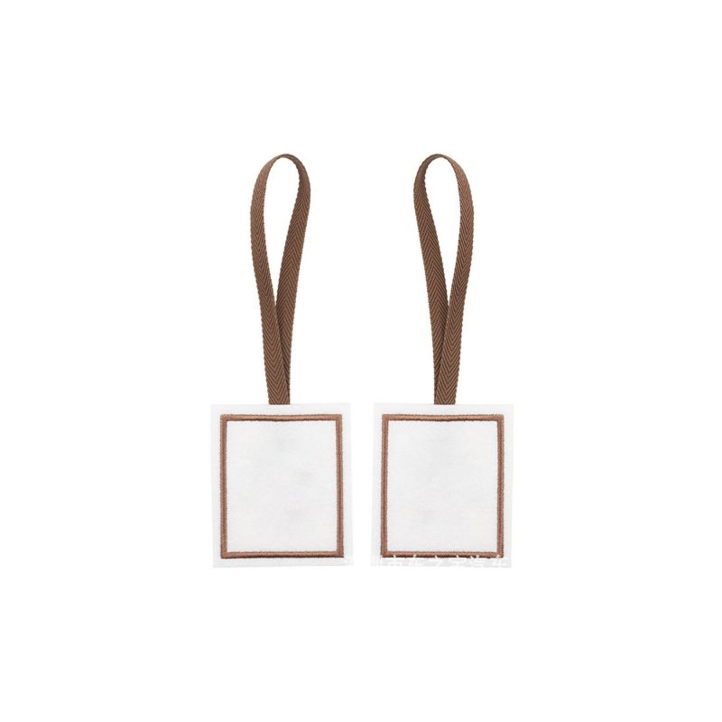 Square Blank Name Tag Pendant (Recycled Felt Keychain) - 4