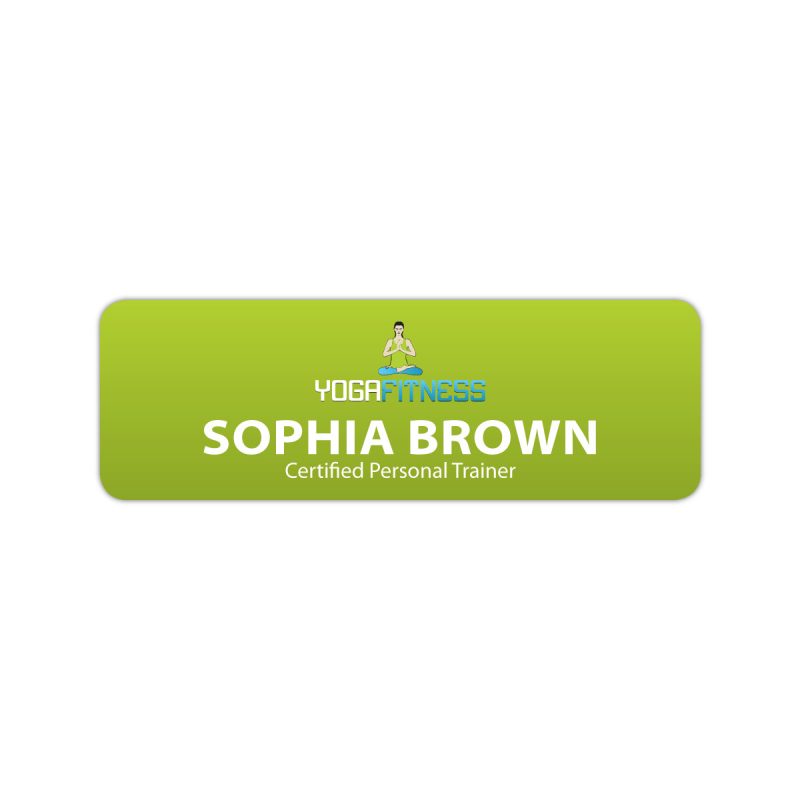 St. Paul Plastic Name Badge (Custom sized between 0 and 3 sq. in.)