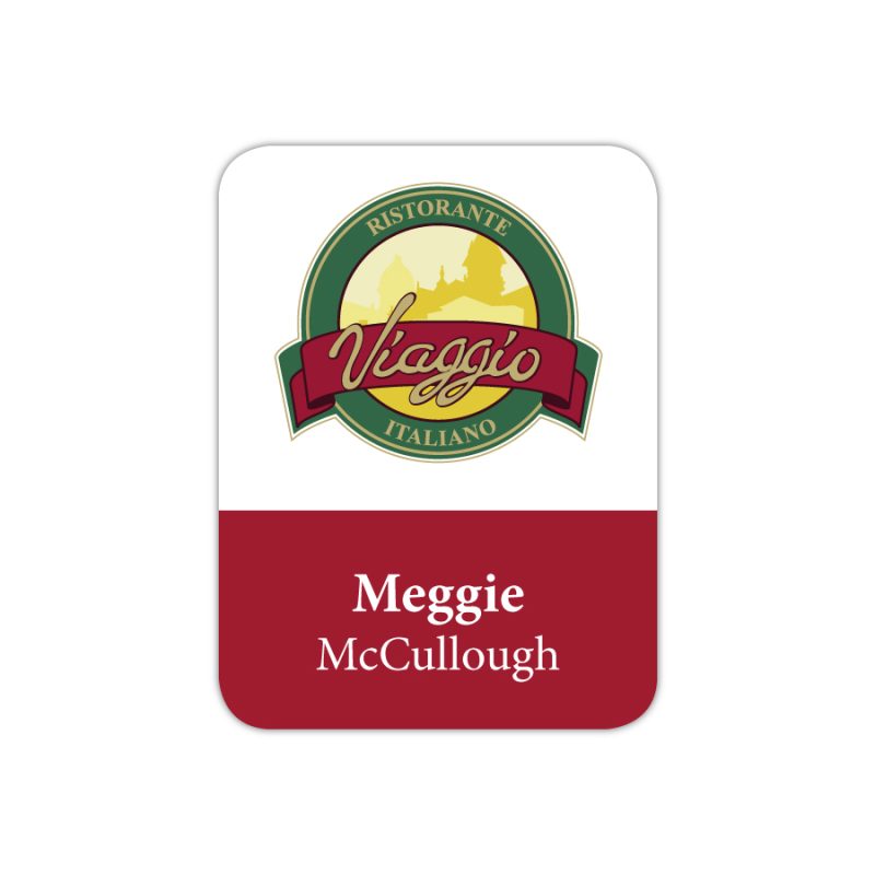 St. Paul Plastic Name Badge (Custom sized between 3 and 6 sq. in.)