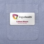 St. Paul Plastic Name Badge (Standard Size 1-1/2" x 3") - 1