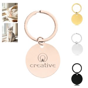 Stainless Steel Cat Dog Collar Name Tag