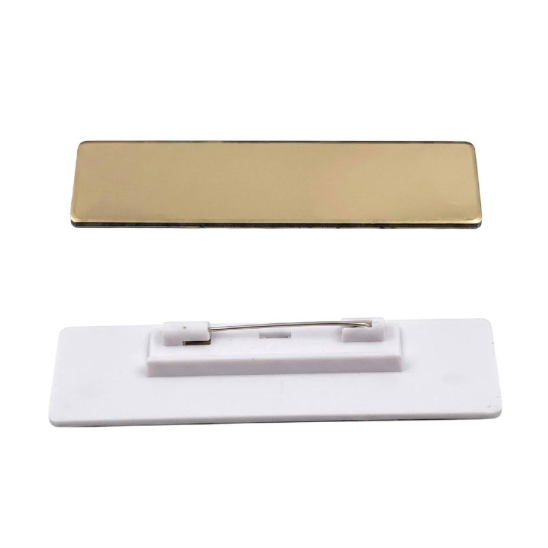 Stainless Steel Name Tag Badge - 8