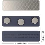 Stainless Steel Name Tag with 3 Magnets - 3