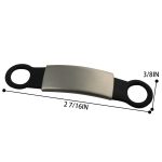 Stainless Steel Silicone Dog Cat Pet Name Tag - 1