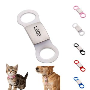 Stainless Steel Silicone Pet Name Tag