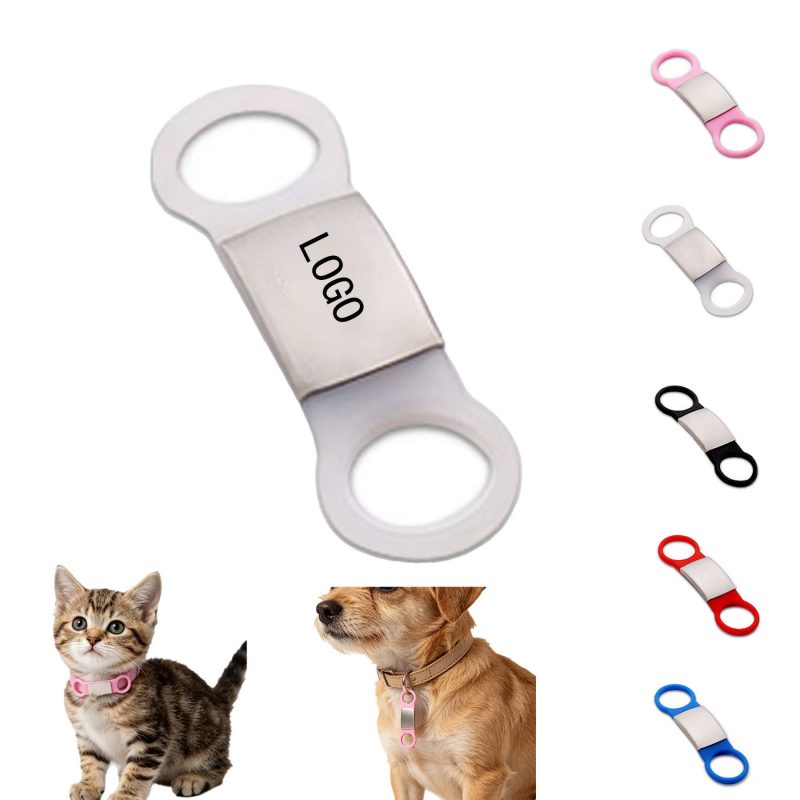 Stainless Steel Silicone Pet Name Tag