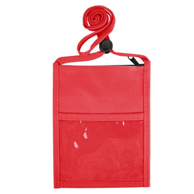 Standard Double Pocket Neck Wallet with a 3/8" Lanyards - 7
