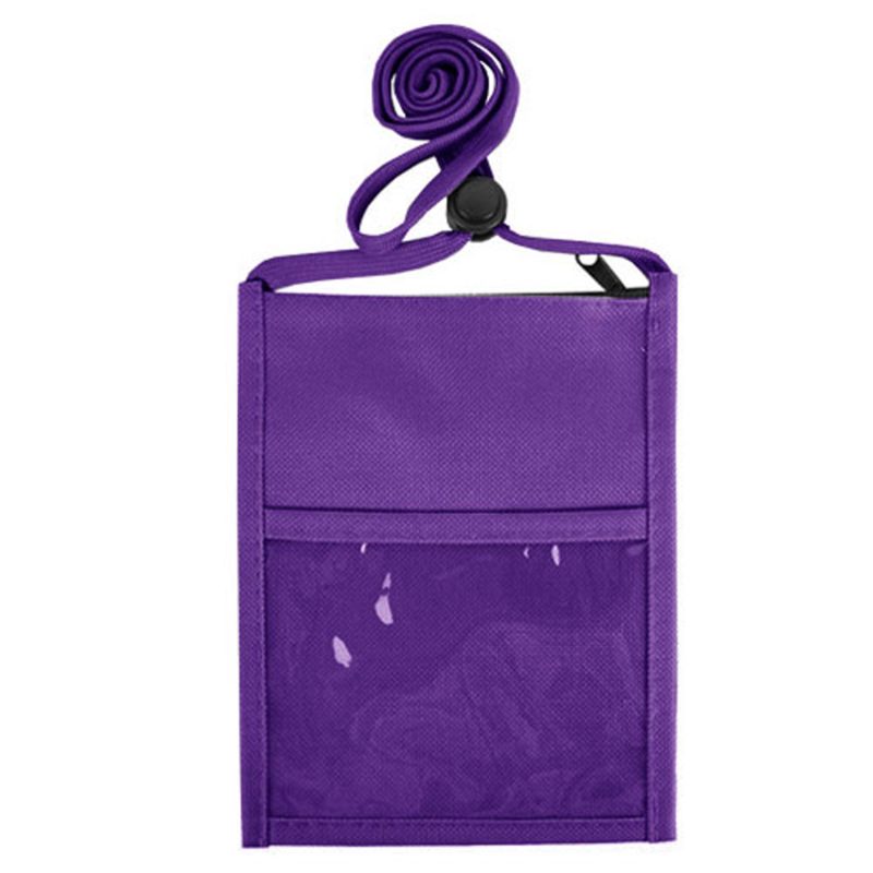 Standard Double Pocket Neck Wallet with a 3/8" Lanyards - 9