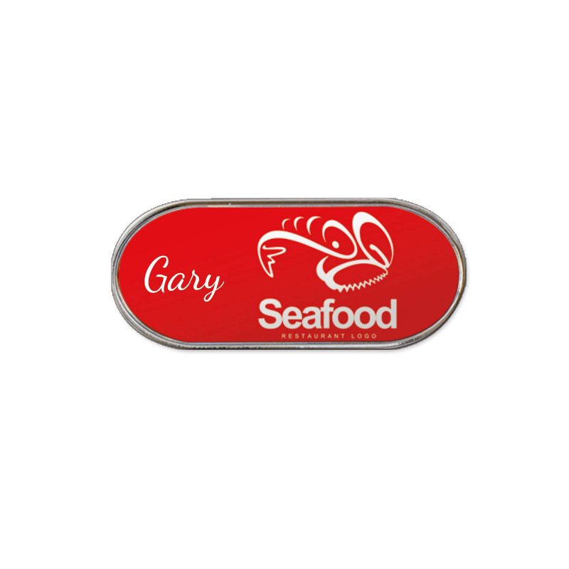 Standard Oval Shape Name Tag Badge - 2
