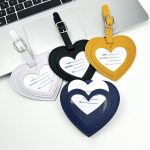 Stylish PU Heart Shape Suitcase Mark Name Tag - 4