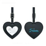 Stylish PU Heart Shape Suitcase Mark Name Tag - 6