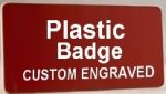 TopLine Hard Plastic Name Tag