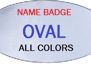 TopLine Oval Name Tag