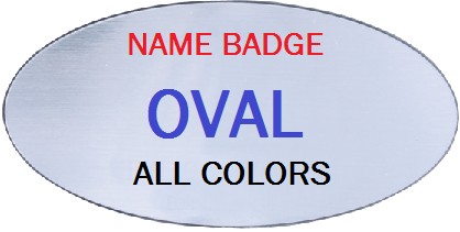 TopLine Oval Name Tag