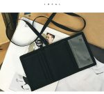 Trifold Biker's Silm Portable Neck Wallet Cards Holder W/Hanging Lanyard Oxford Neck Purse - 6