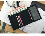 Trifold Biker's Silm Portable Neck Wallet Cards Holder W/Hanging Lanyard Oxford Neck Purse - 7