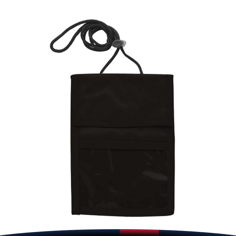 Two Pocket Flap Neck Wallet - 5