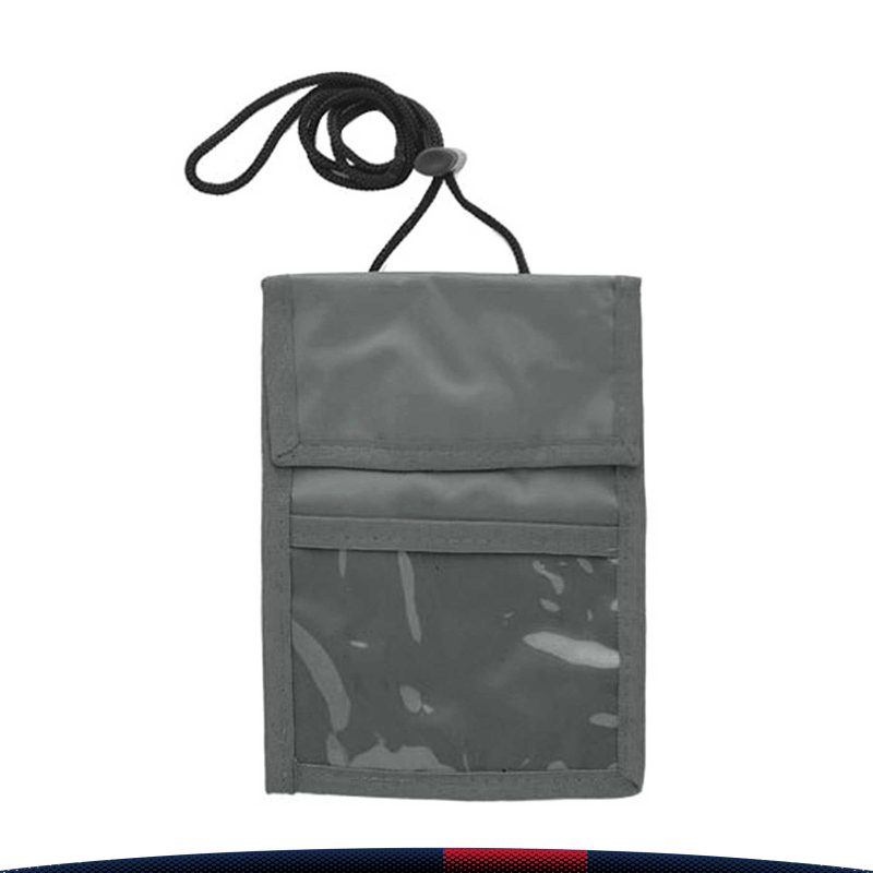 Two Pocket Flap Neck Wallet - 7