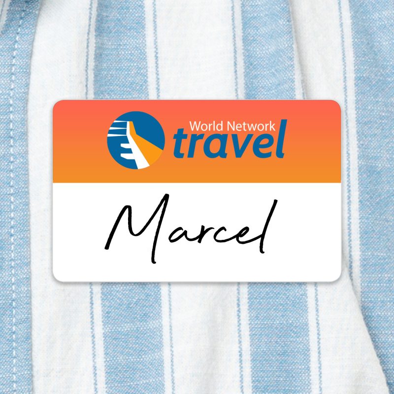 Value Reusable Name Badge: 3-3/8" X 2-1/8" - 1