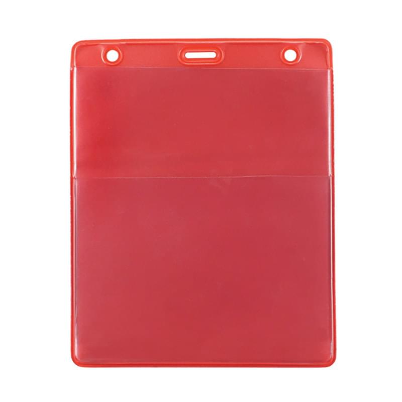 Vertical Event Vinyl Credential Wallet w/Slot & Chain - 1