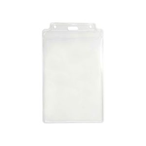 Vertical Top-Load Credential Badge Holder w/ Slot & Chain Holes