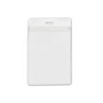 Vertical Top-Load Credential Badge Holder w/ Slot & Chain Holes