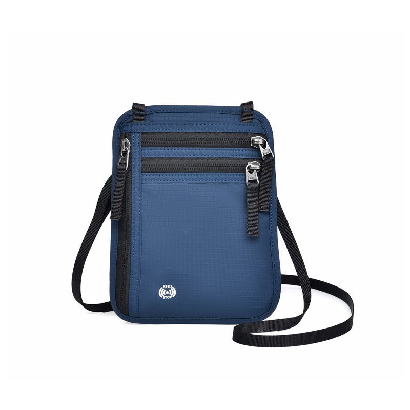 Water Resistant RFID Passport Holder Bag Travel Neck Wallet - 5