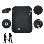 Water Resistant RFID Passport Holder Bag Travel Neck Wallet - 7