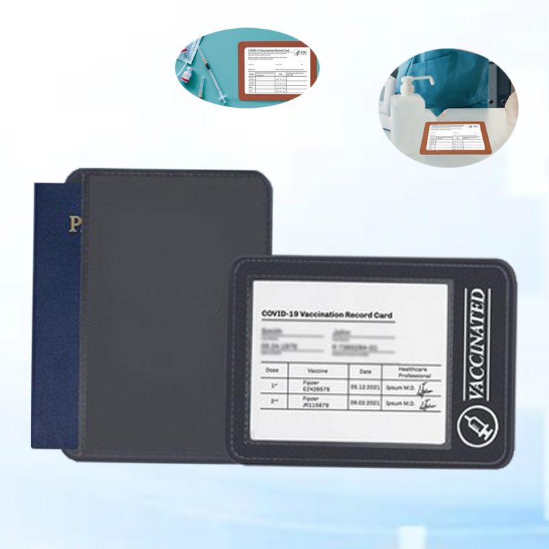 Waterproof Clear Plastic Name Tag ID Card Holder - 1