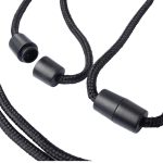 Waterproof Diamond Grid PU Neck Wallet with Multi Zipper Pockets - 3