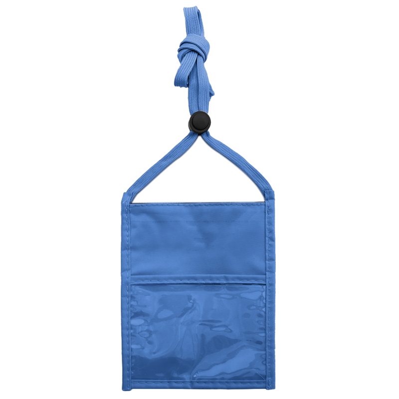 Waterproof Neck Wallet Badge Holder with Lanyard Zippered ID Pouch - 7