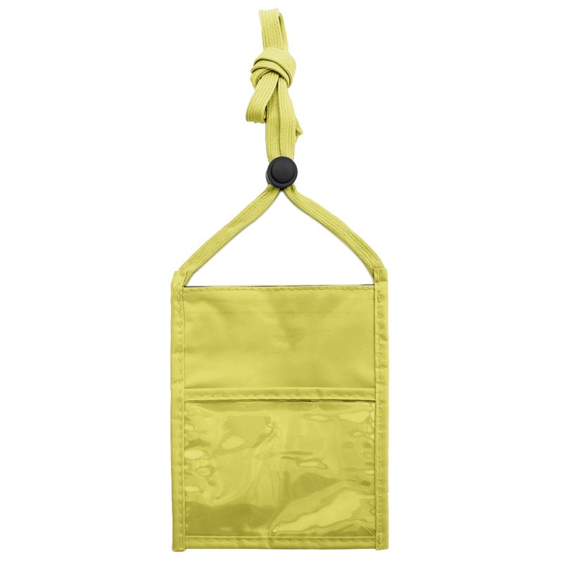 Waterproof Neck Wallet Badge Holder with Lanyard Zippered ID Pouch - 9