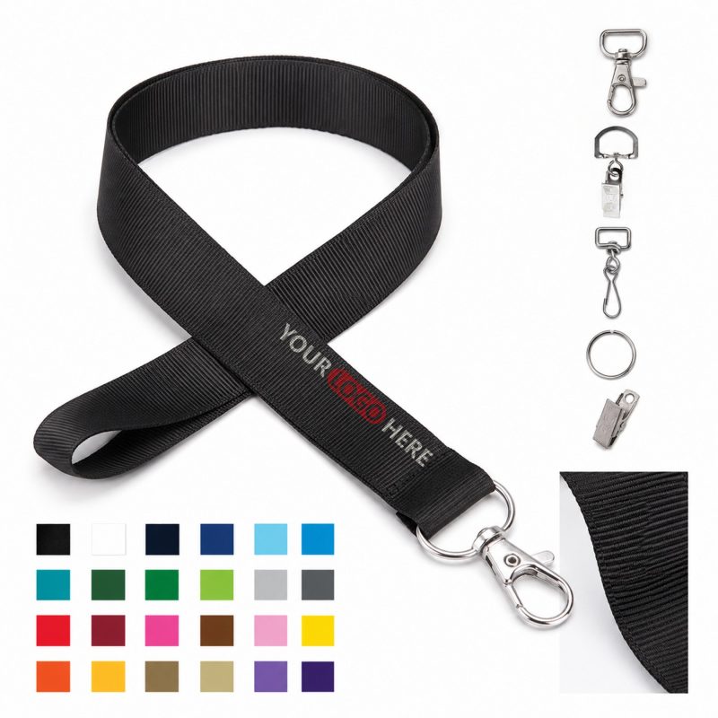 Wide Polyester Credential Lanyard