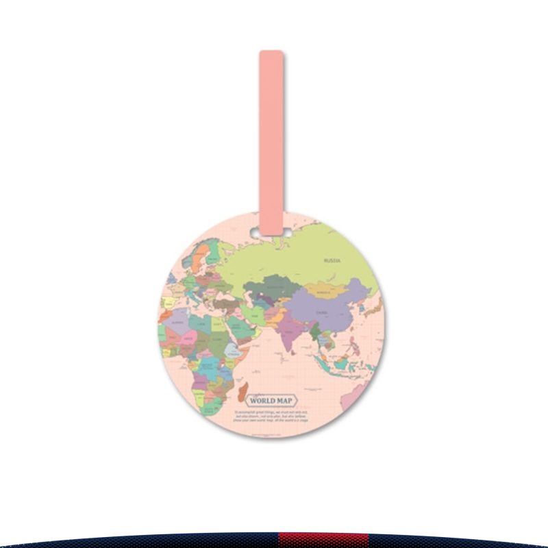 World Map Name Tag - 1