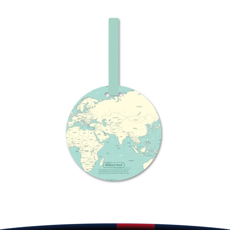 World Map Name Tag - 2