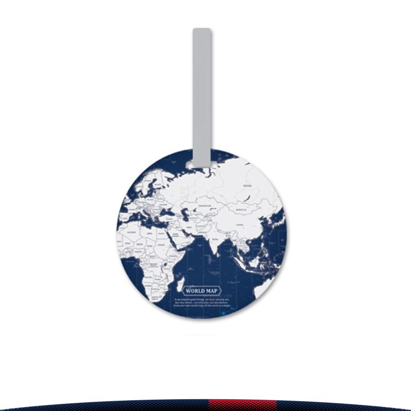 World Map Name Tag - 3