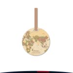 World Map Name Tag - 4