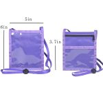 Zippered Front Pocket Neck Wallet Pouch - 1