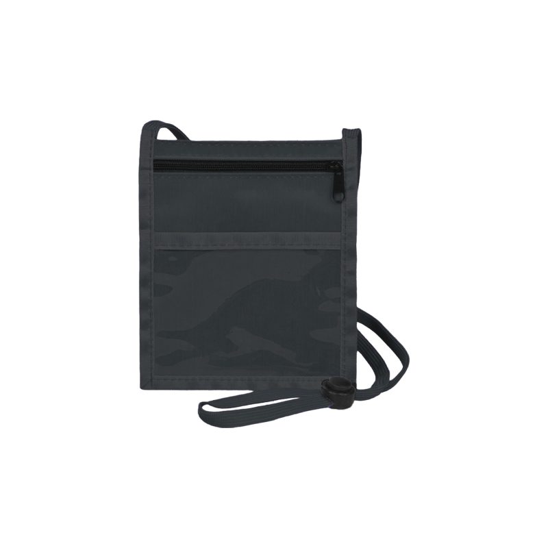 Zippered Front Pocket Neck Wallet Pouch - 5