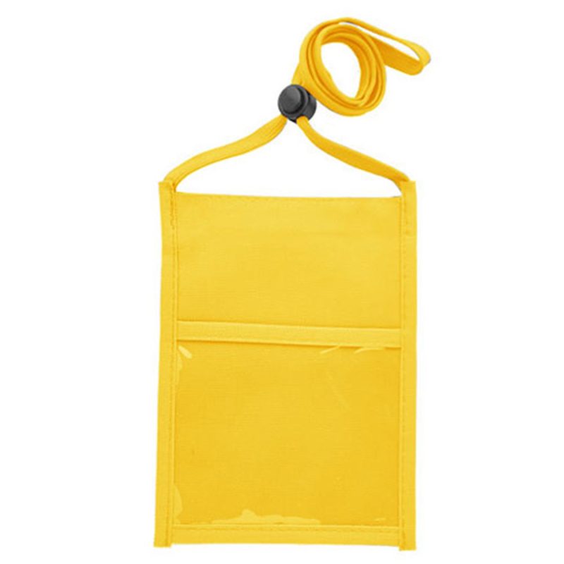 rPET Premium Double Window Neck Wallet Pouch w/ Three Pockets - 3
