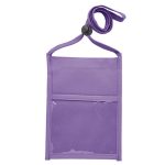 rPET Premium Double Window Neck Wallet Pouch w/ Three Pockets - 7