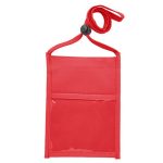 rPET Premium Double Window Neck Wallet Pouch w/ Three Pockets - 8